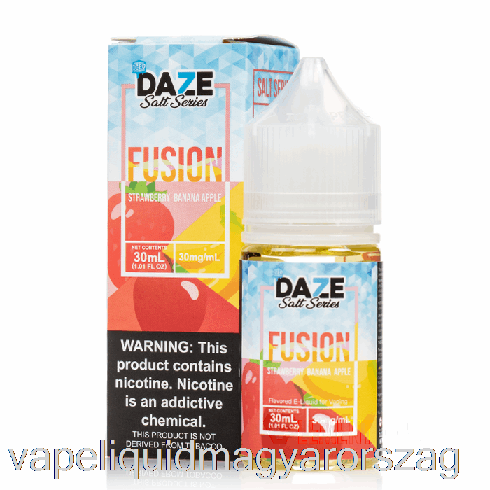 Jeges Eper Banán Alma - 7 Daze Fúziós Só - 30 Ml 30 Mg Vape Toll